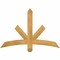 Ekena Millwork Alberta Rough Sawn Timber Gable Bracket, Western Red Cedar, 48"W x 32"H x 2"D x 4"F, 16/12 Pitch GBW048X32X0204ALB00RWR - alternate 1